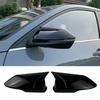 For Hyundai Elantra 2021 2022 Glossy Black Exterior Rear View Mirror Cover Pair