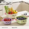 Wutuo Double-Layer Kitchen Draining Basket with Lid