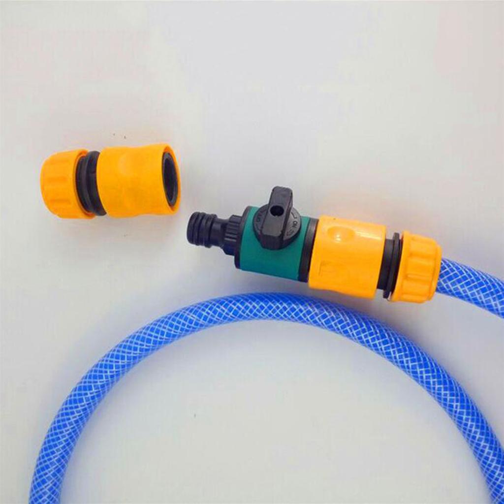 3 Pieces Shut-Off Water Garden Hose Faucet Connector