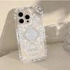 Funda de Teléfono Transparente Blanca con Patrón de Flor de Mandala para iPhone 15 16 17 Pro Max 16E 14 13 11 12 Mini 7 8 Plus SE2 XS XR Cubierta