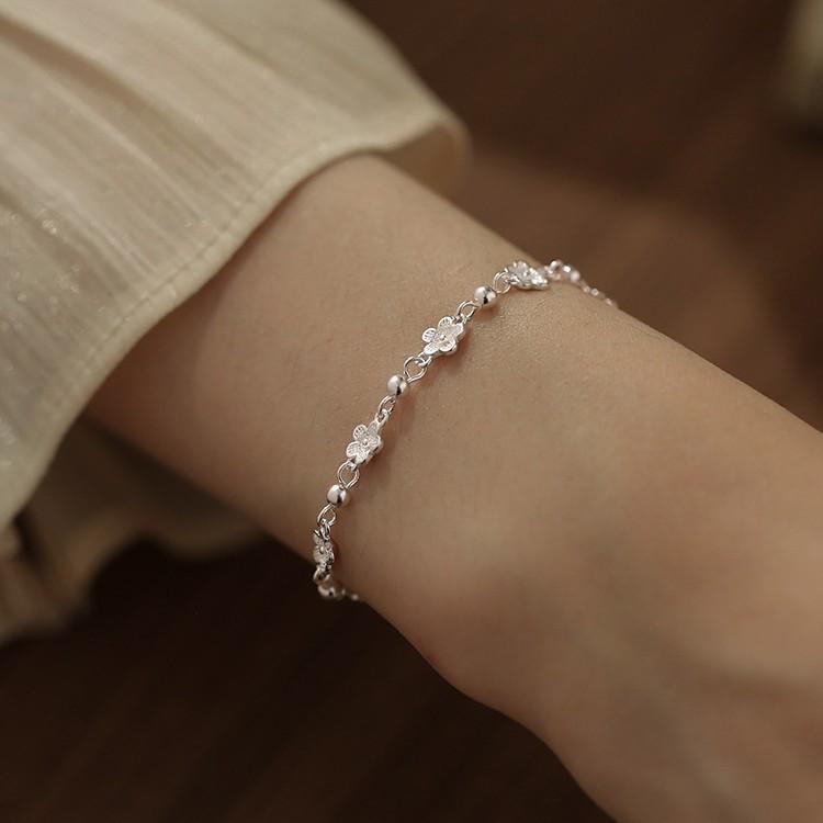 Sweet Fresh Flower Bead Bracelet Elegant Fashion Versatile Women Jewelry