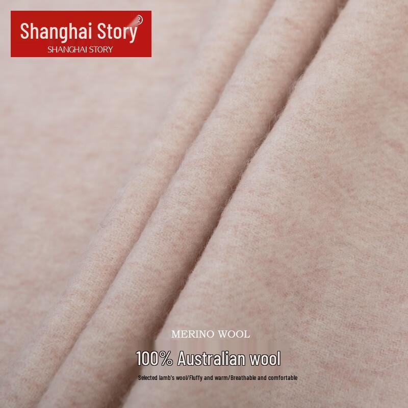 Shanghai Story Women's Pure Wool Embroidered Scarf & Shawl