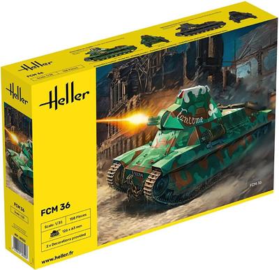 Platz Herre WW2 French FCM36 Light Tank Plastic Model HE30322 1/35