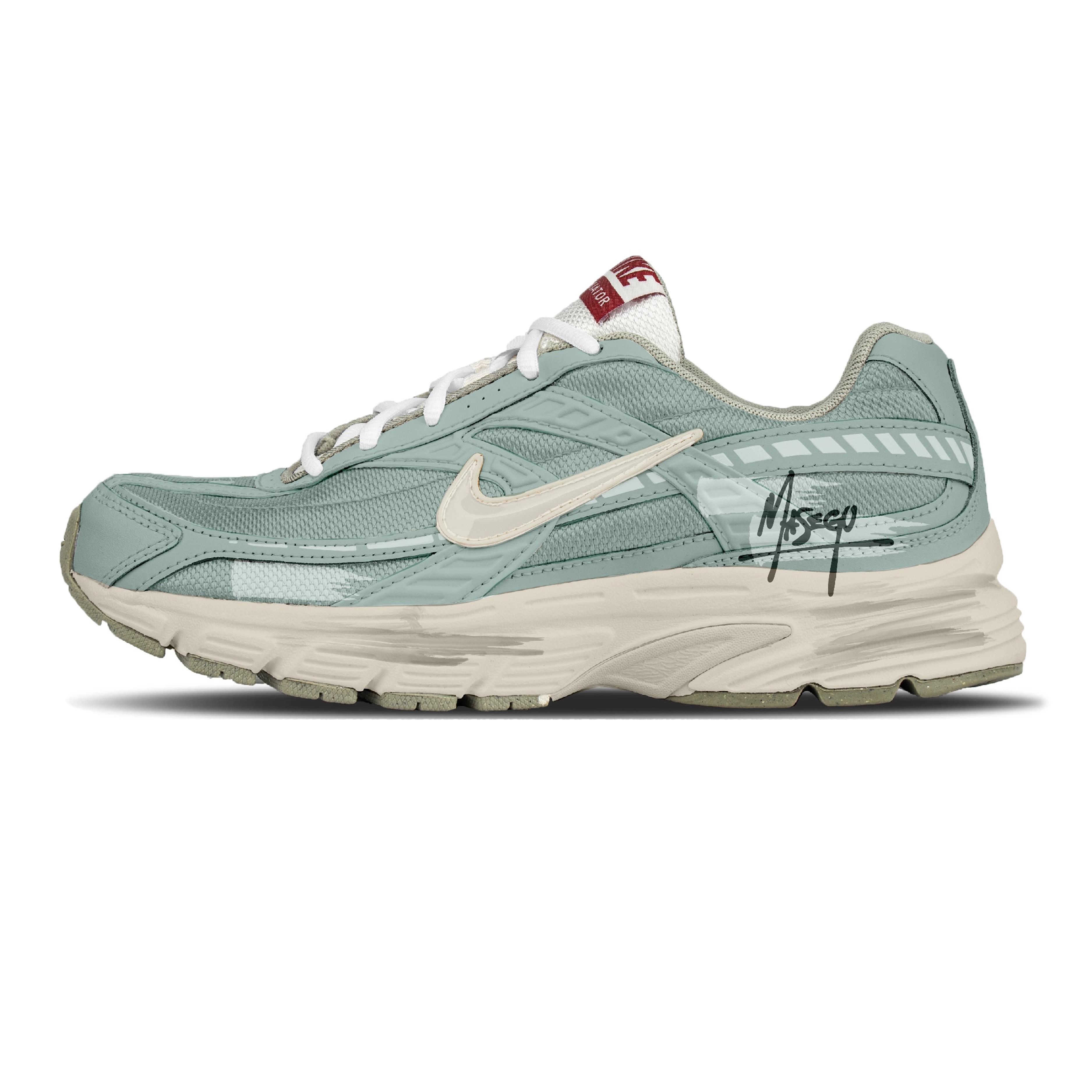 

Nike Initiator Mesh Cushioning Slip Resistant Breathable Low top Casual Training Sprint Running Shoes Men s Cyan IB4595-001(Team2460-) 41