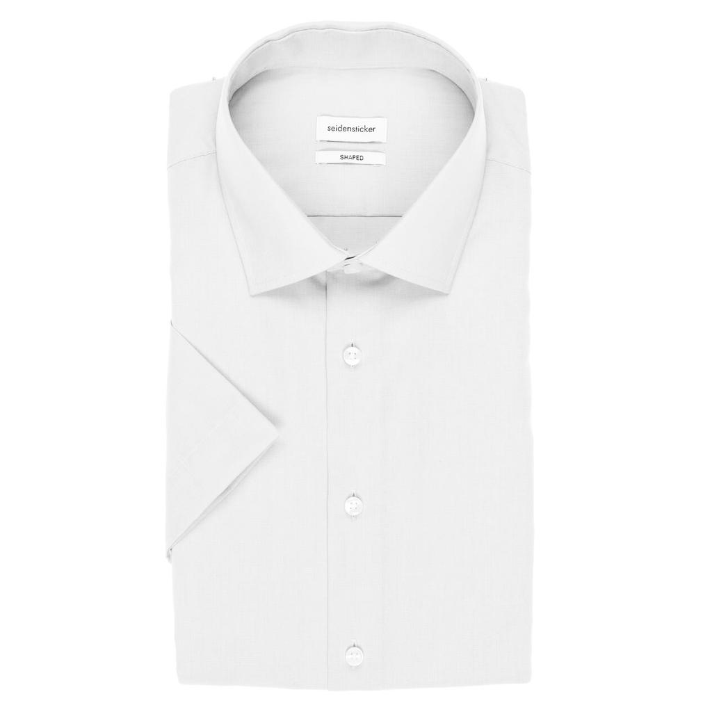 Seidensticker Mens Shaped Short-Sleeved Shirt