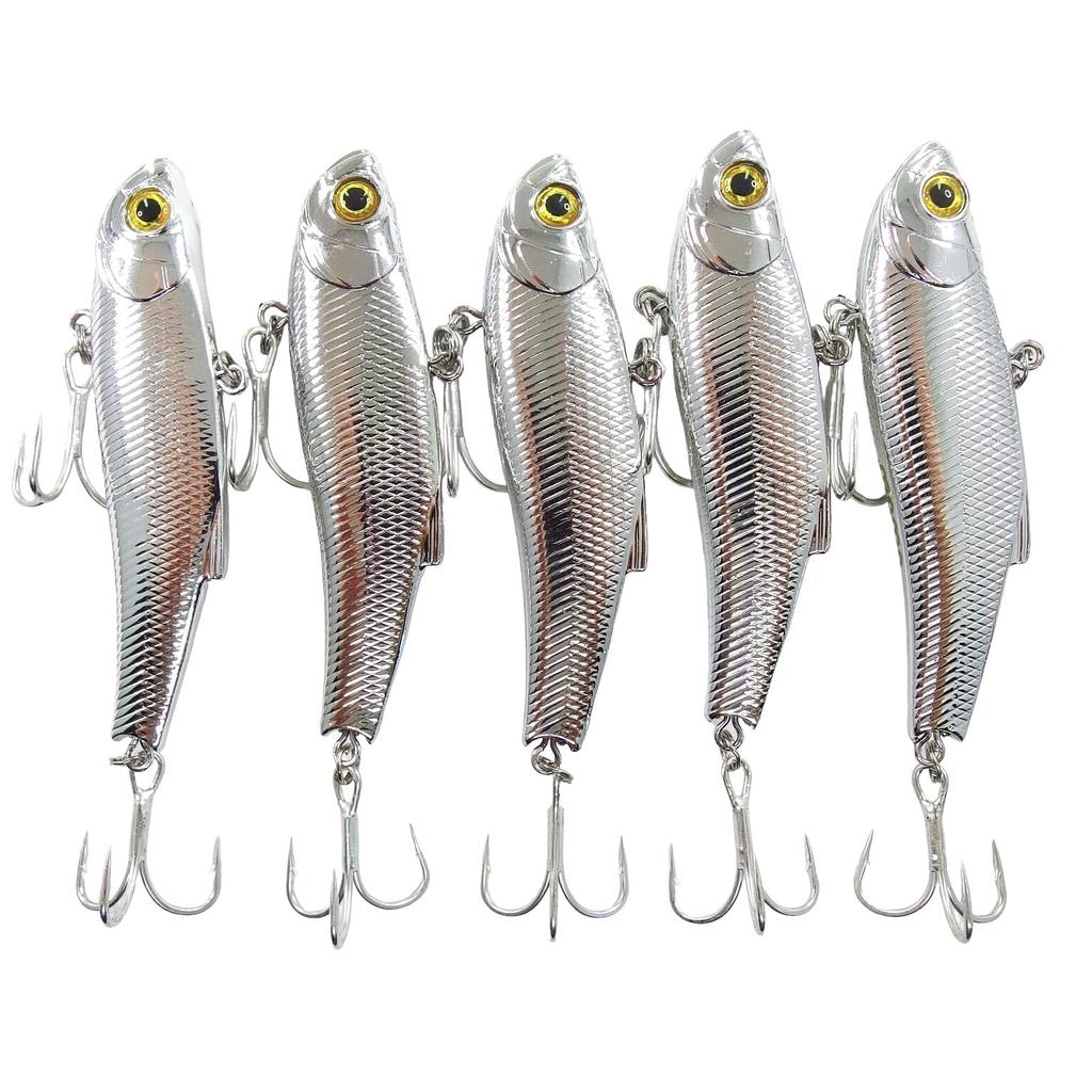 Momo Köder Seebarsch Köder Vibration Knife Edge Vibe 70ES 55ES Hochleistungs-Kleiner Blaufisch Sakura Forelle Standard-Köder Voll (70 mm – plattiert)