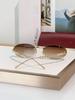 Damskie metalowe owalne okulary przeciwsłoneczne GG1922SA – Stylowa ochrona UV