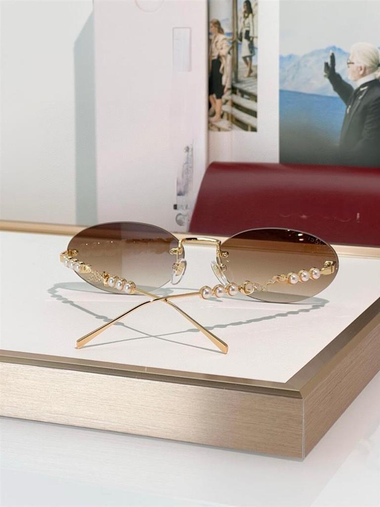 Damskie metalowe owalne okulary przeciwsłoneczne GG1922SA – Stylowa ochrona UV