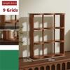 Modern Multi-Grid Cup Storage Shelf Wooden Cup Display Rack Wood Storage Rack Home Accessory