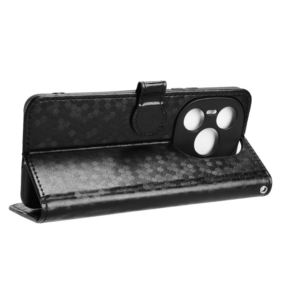 For Honor Power 5G Wallet Case Dot Pattern Imprint PU Leather Phone Cover