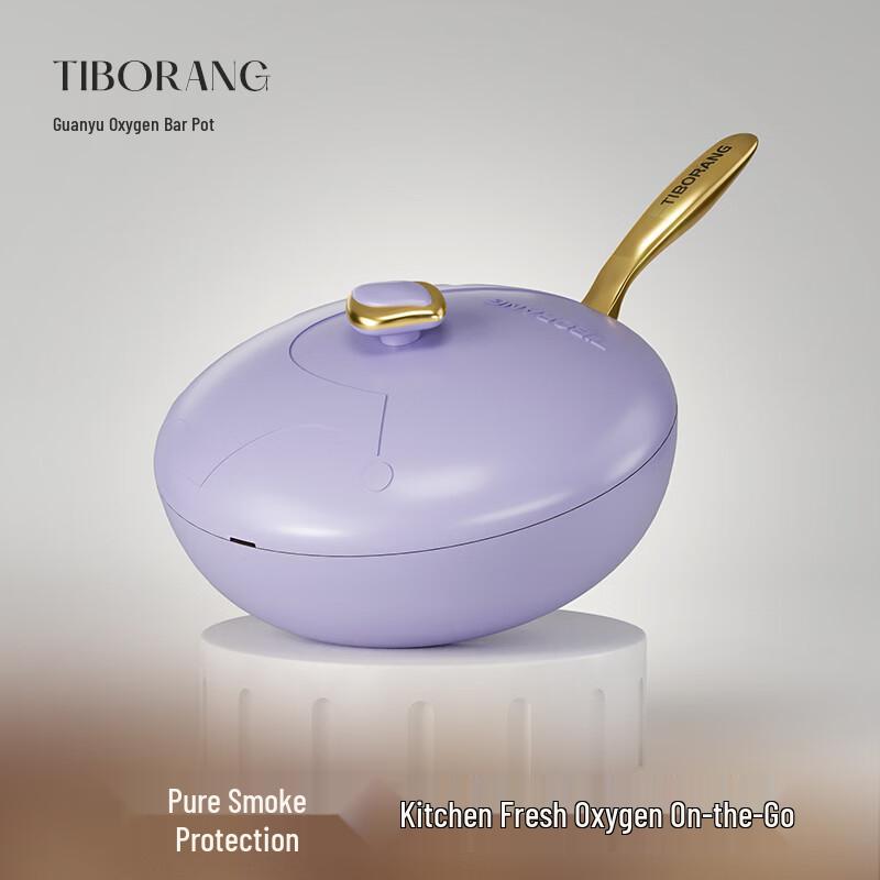 

TIBORANG Titanium Non-stick Wok with Steamer