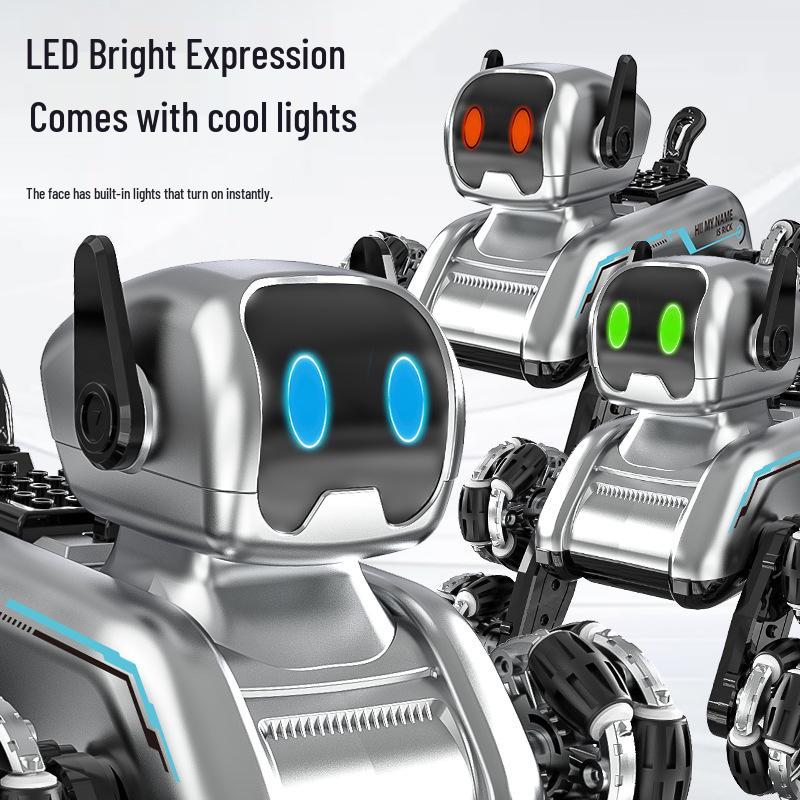 Stunt Remote Control Car: 8-Wheel Intelligent Mechanical Dog with Gesture Sensing for Kids