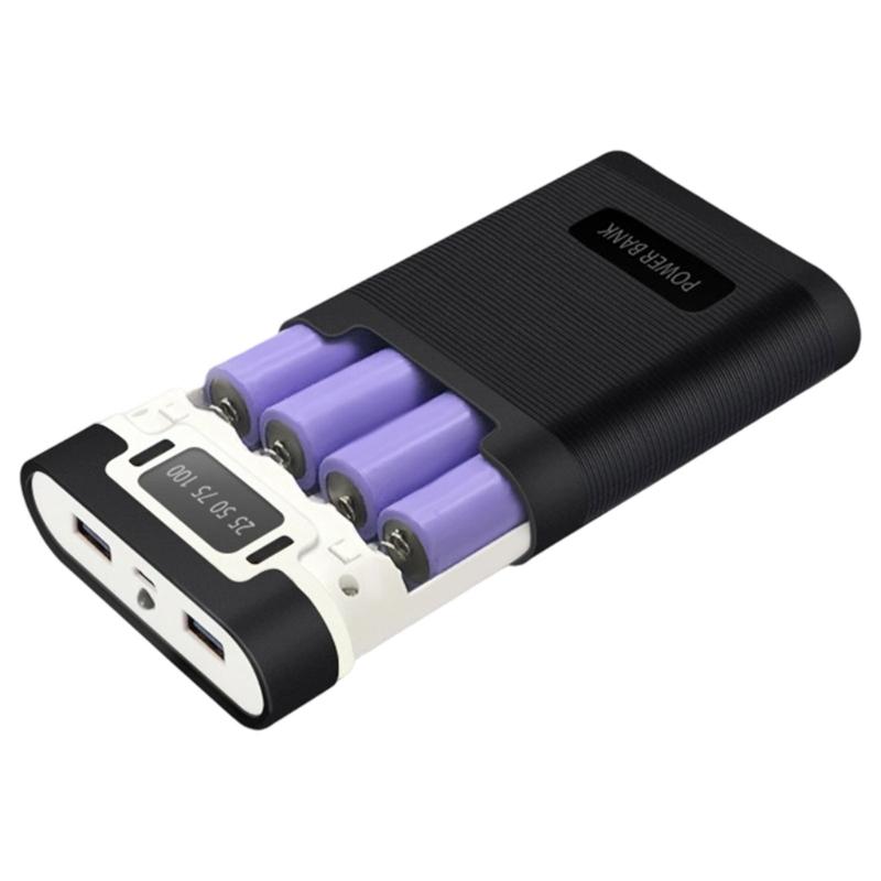 4 Slot 18650 Mobile Battery Removable Battery Compartment Not Welding Required Various Device Charging Solution