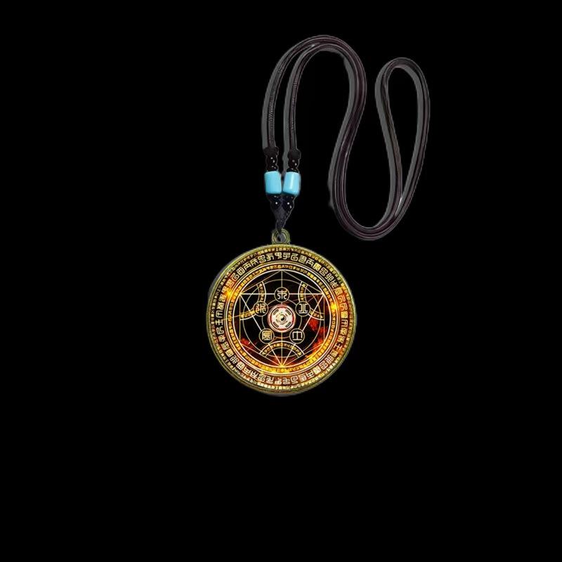 Nine Sons Wealth & Fortune Pendant: Eight Directions Prosperity & Noble Attraction Charm
