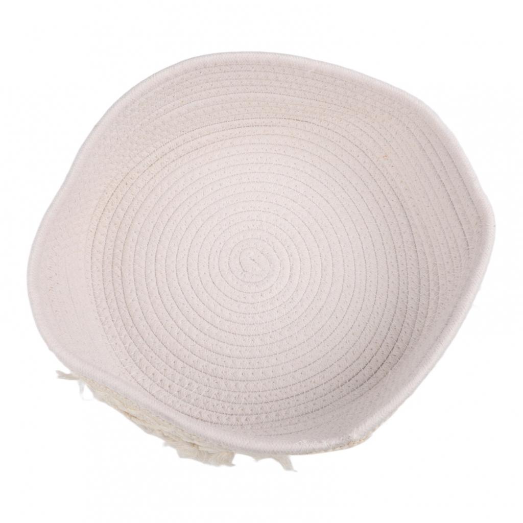 Cotton Storage Basket Tassel Organizer Elegant Home Storage