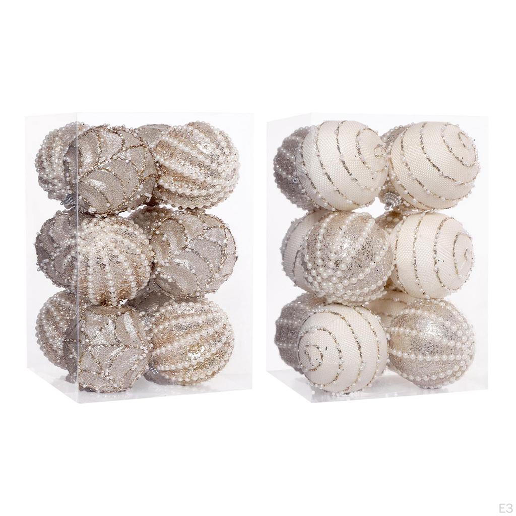 12 Christmas Ball Ornaments Hanging Tree Decorations Birthday Party