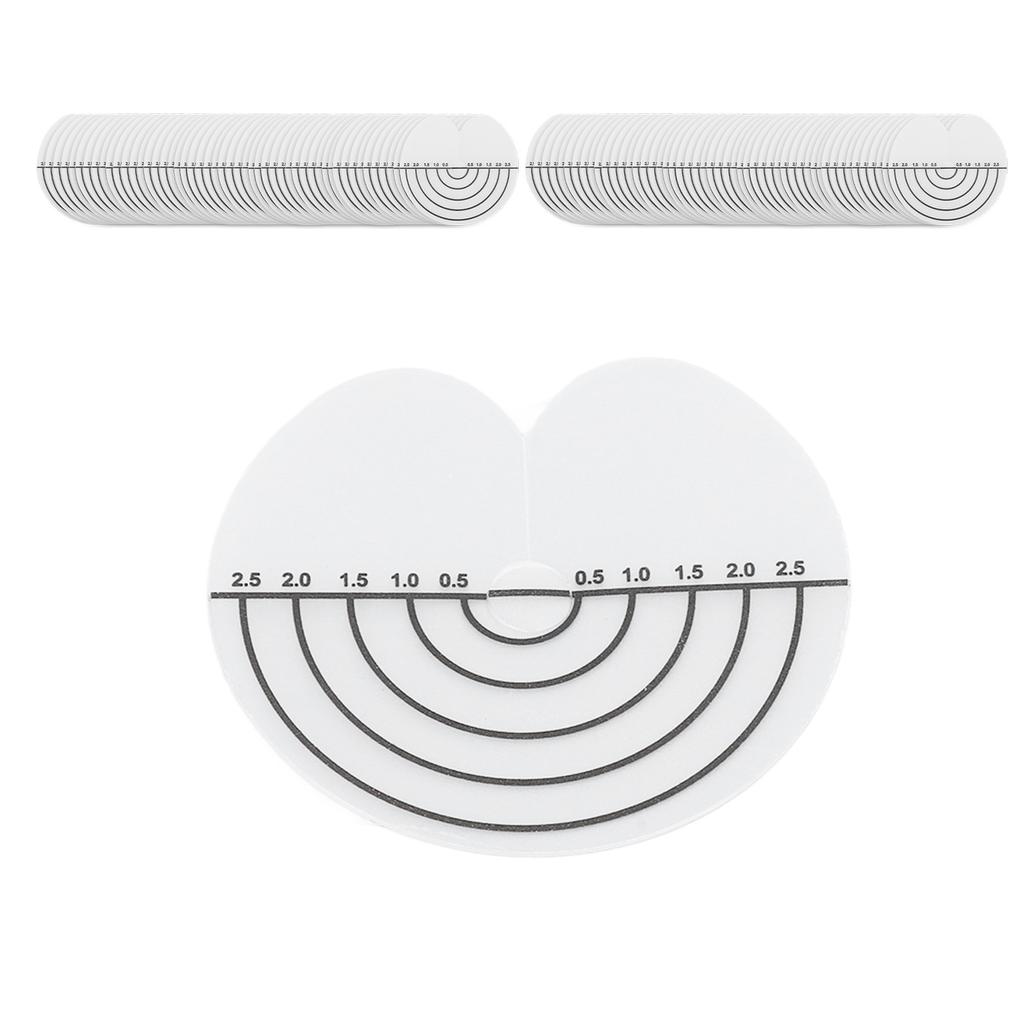 100Pcs Hair Heat Shield Guards with Scale Single Hole PVC Clear Fusion Glue Protector Hair Extension Tools for Hair