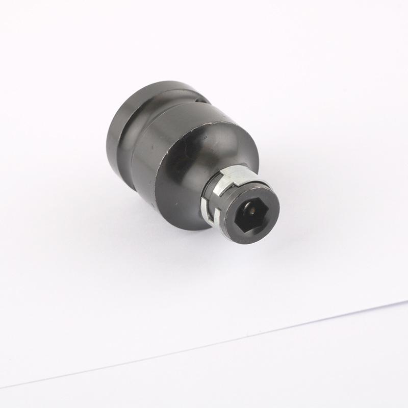 Electric Wrench Adapter: 1/2 To 1/4 Inch Inner Hexagon Conversion with Telescopic Spring Sleeve