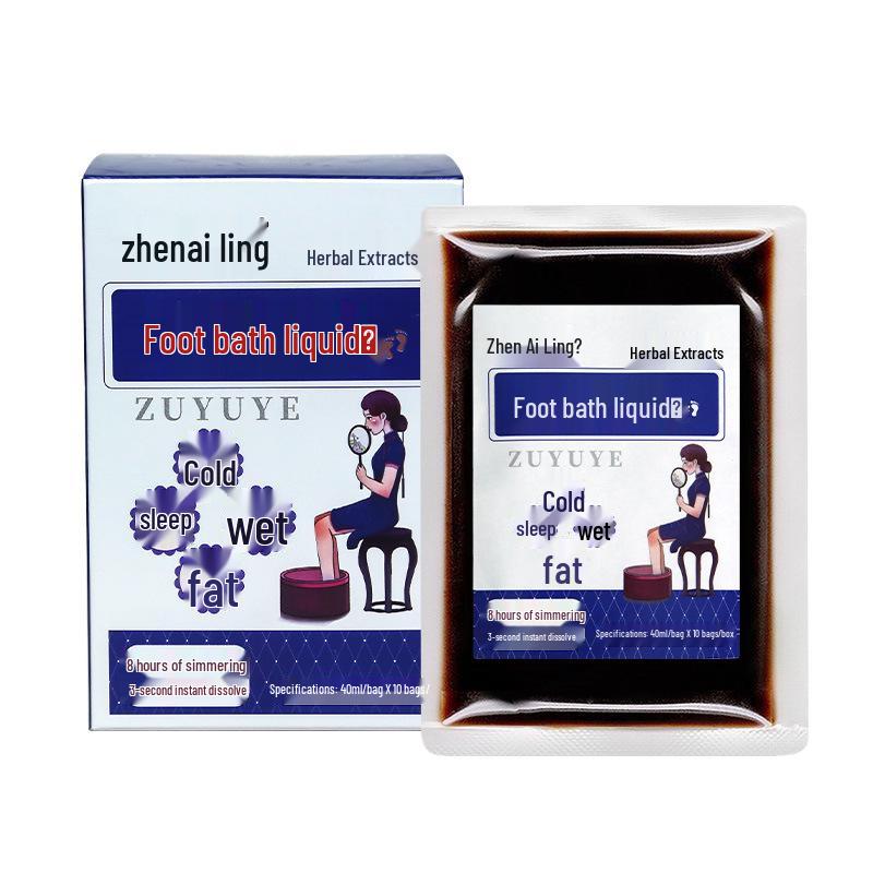 Herbal Foot Soak Concentrate with Safflower & Angelica - No-Boil Formula for Bathing & Steaming