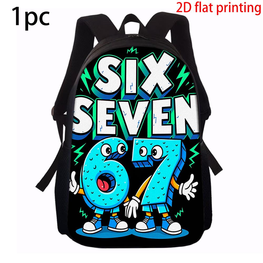 1/2/3/4/5 pièces Sac à dos Motif Ballon de Football Numéro 67 Ensemble Sacoche d'École Légère Spacieuse avec Sac de Voyage Parfait pour la Jeunesse
