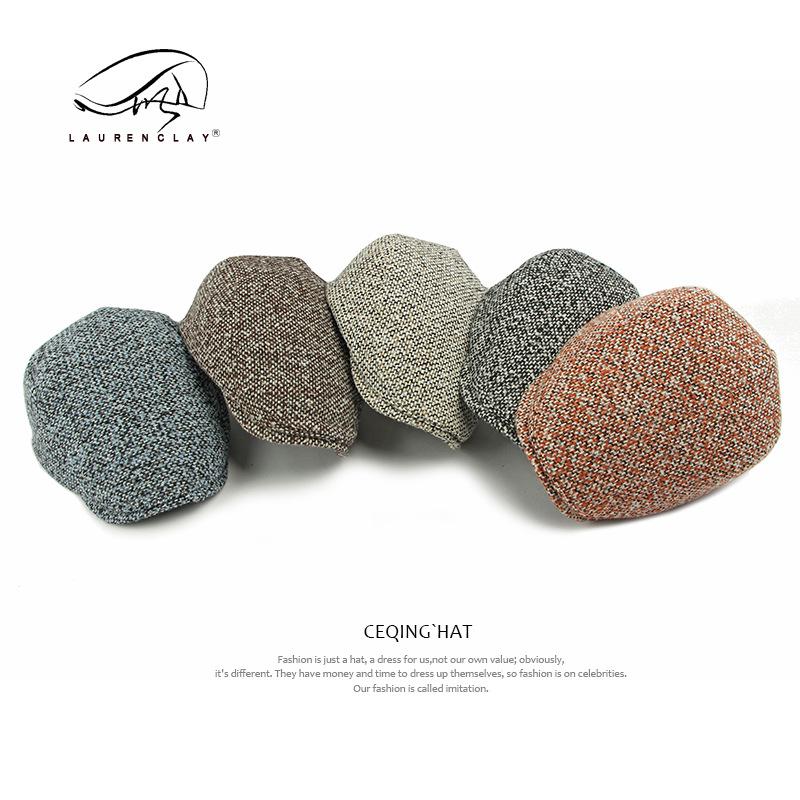 Hat women's spring and autumn winter new fashion cap beret men's British retro forward hat painter hat