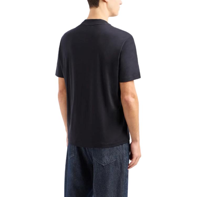 EMPORIO ARMANI Logo Embroidered Pima Jersey T Shirt 3D1TG3-1JPZZ-09R2