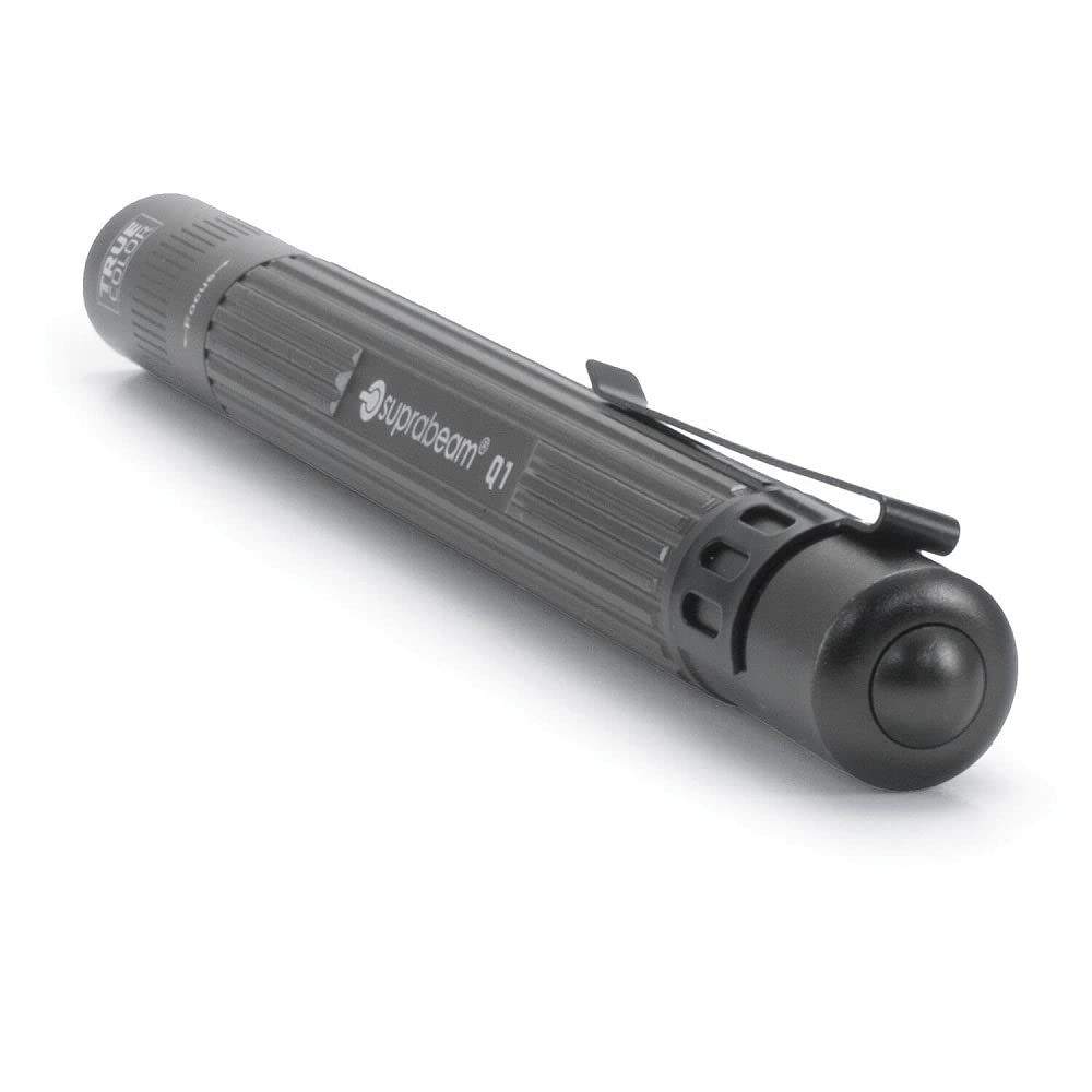 Suprabeam Q1 True Color 488850 LED Torch Light Warm Work Light with Aluminum 50m Beam Burn (Tarnish-Resistant - White, Casing, Range, 10-Hour Time)