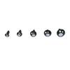 100pcs/box Round Shape Diy Doll Eyes Kit Crafts 5Sizes Black Screw Eyes  For Toys
