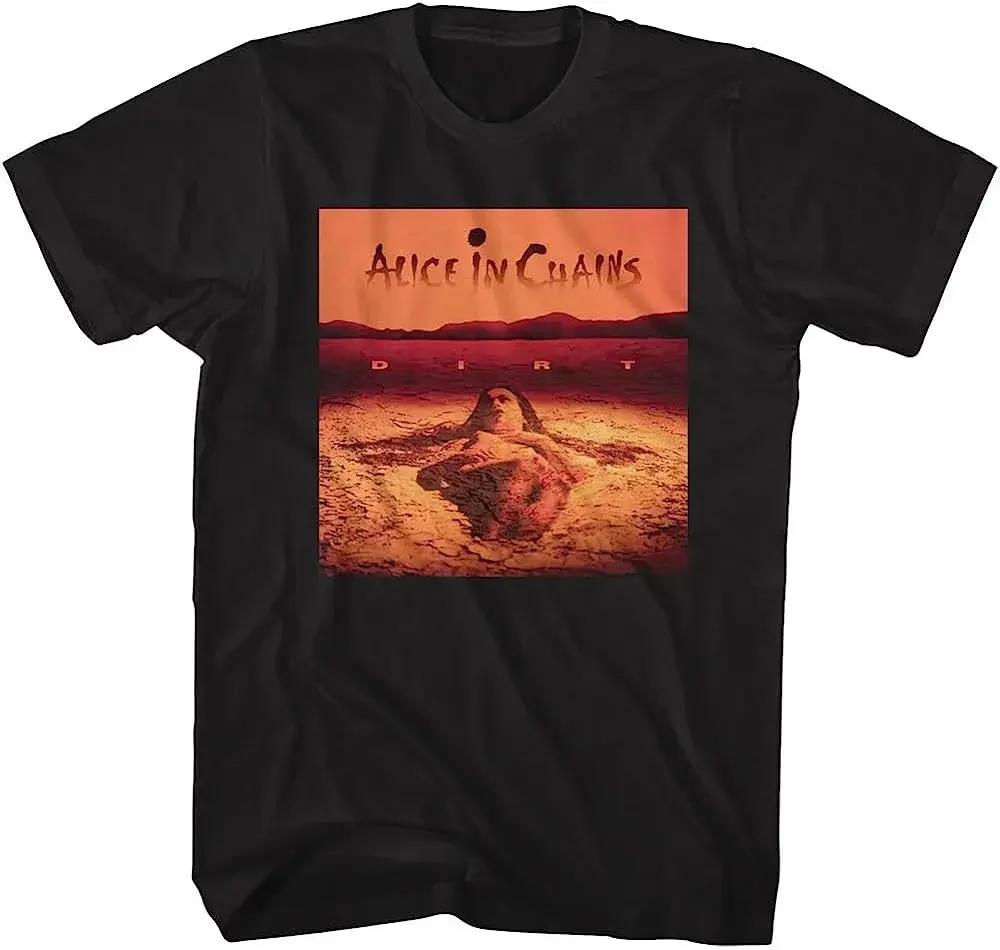 

Classic 90s Music Alice in Chains Black Dirt Album T Shirt Men Women Short Sleeve Cotton TShirt Summer Vintage Tops Clothing S