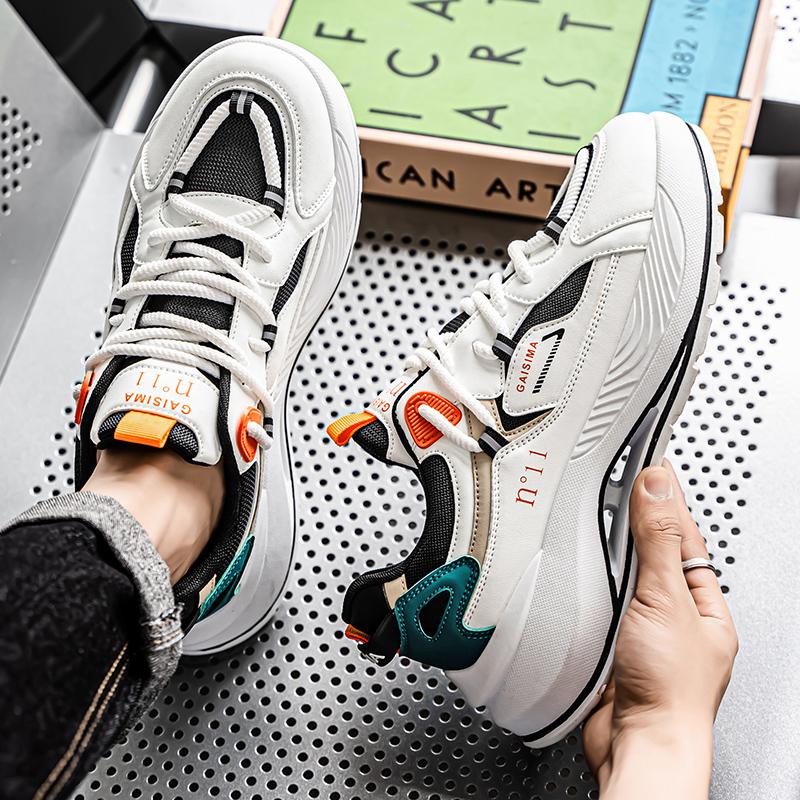 New Fashion New Men's Fashion Casual Low Top Sports Shoes Students Thick Sole Comfortable Sneakers Boys Male Classic Breathable Basketball Shoes