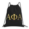 Alpha Phi Alpha Backpacks Casual Drawstring Bundle Pocket Sundries Bag Book Bags for Man Woman Students