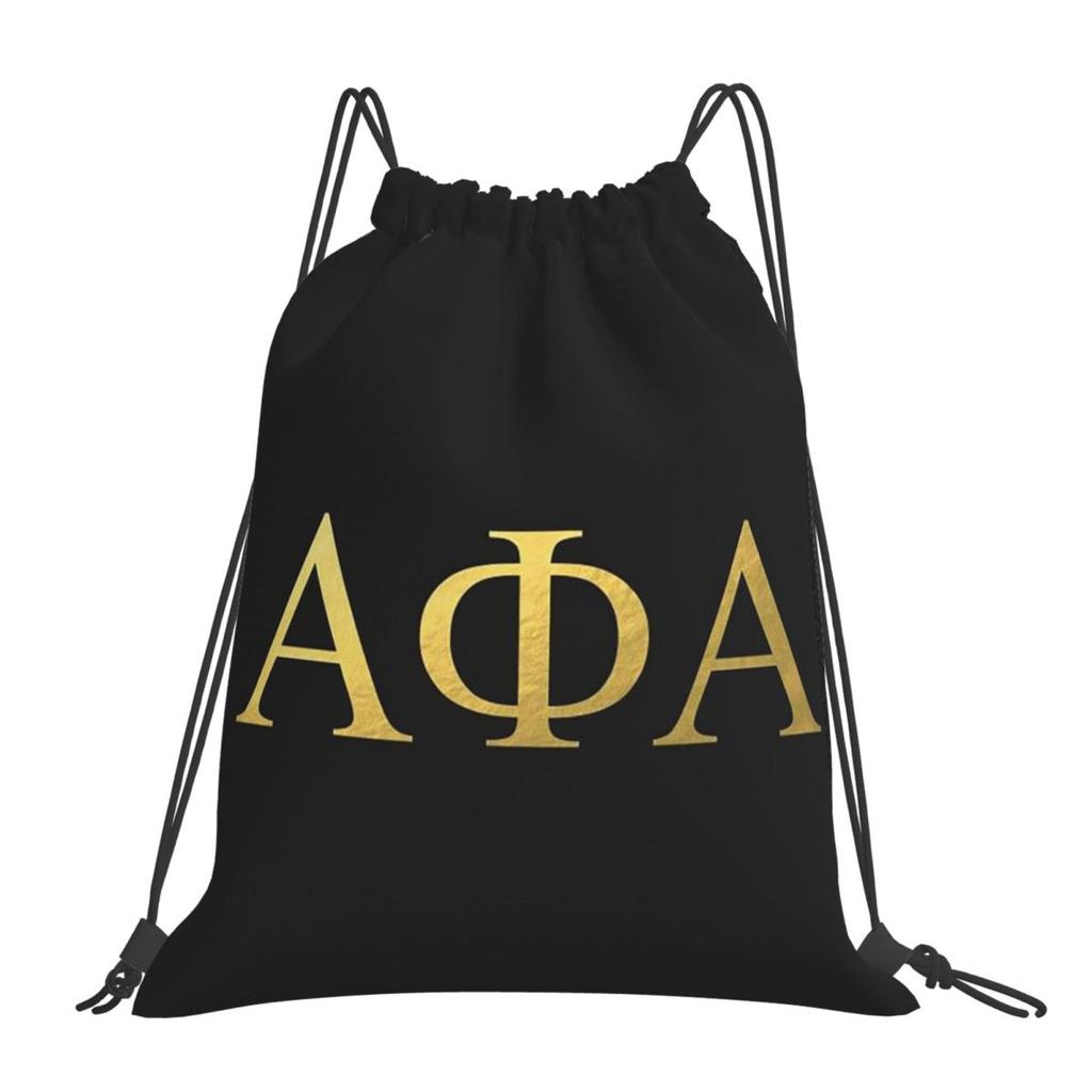 Alpha Phi Alpha Backpacks Casual Drawstring Bundle Pocket Sundries Bag Book Bags for Man Woman Students