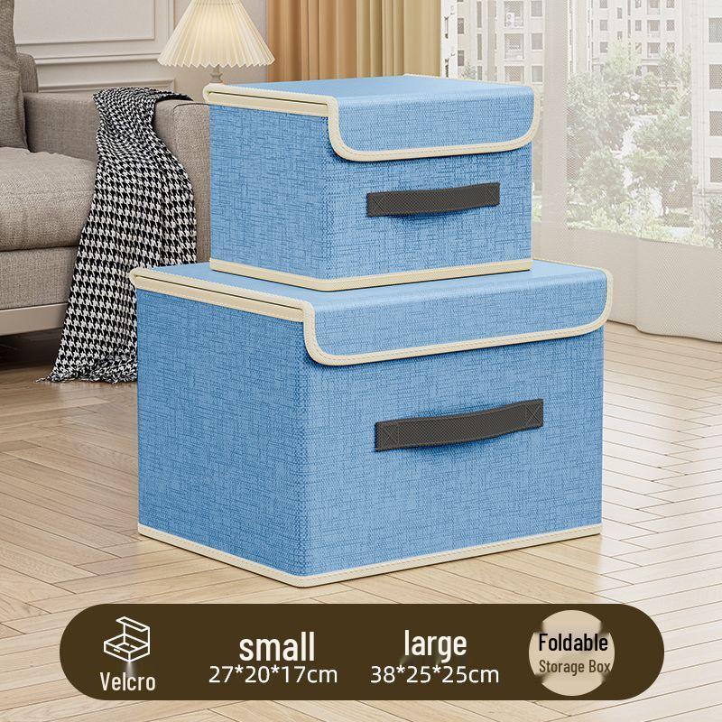 Dustproof Foldable Storage Box for Clothes, Toys, and Underwear - Large Bin for Bedroom Organization