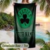 Beach Towel Celtic FC Print Custom Name Text Soft Towel for Swimming Pool