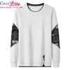 Cozy Up Männer Patchwork Hoodie Streetwear Print Tops Männlich Hip Hop Harajuku Sweatshirts Koreanische Hoody männer Casual Oansatz Pullover Kleidung