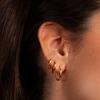 CARLIDANA Luxury Jewelry 14K Gold Plated No Fade Hoop Earrings Simple Style Non Tarnish Stainless Steel Clip On Earrings