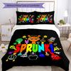 3pcs Sprunki Bedding Set Duvet Cover Closure Includes 1 Duvet Cover & 2 Pillowcases, Soft and Comfortable for All Seasons.