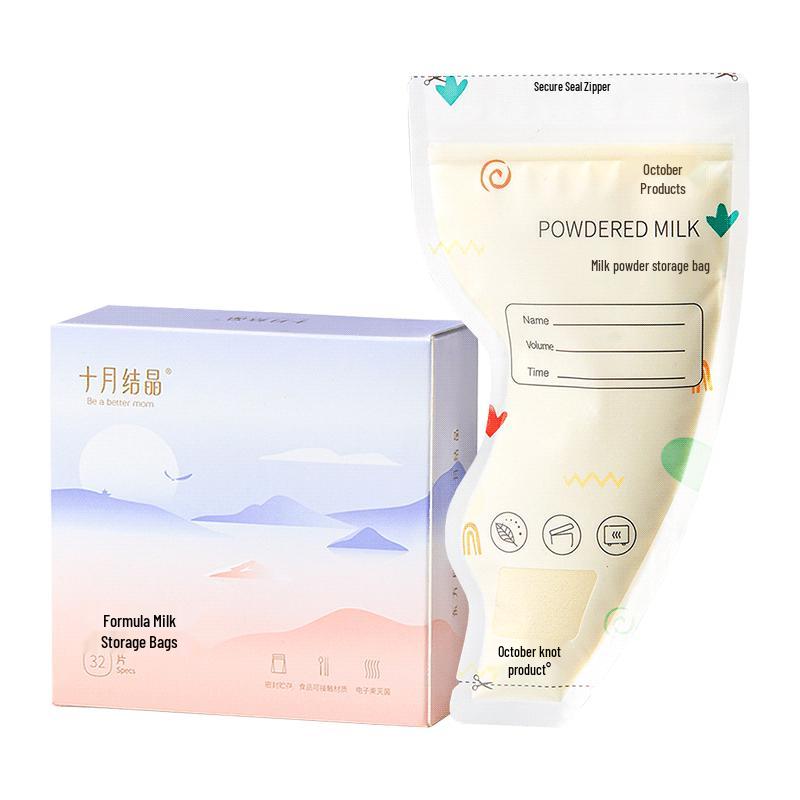 

October Crystal Disposable Milk Powder Storage Bags (32-Count)