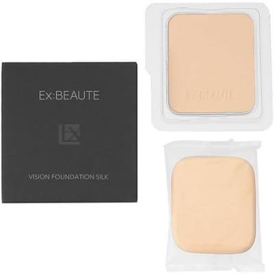 EX:BEAUT Offizielles Beauty-Serum-Puder-Foundation Vision Foundation Seidenporen-Abdeckung Schweiß- und Talgresistent Langanhaltend Hergestellt in Japan (Ocker 02