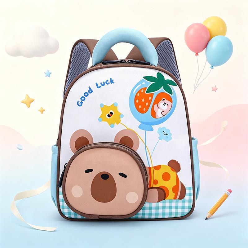 Schoolbag kindergarten schoolbag new cartoon print design children's backpack cute boys and girls preschool backpack