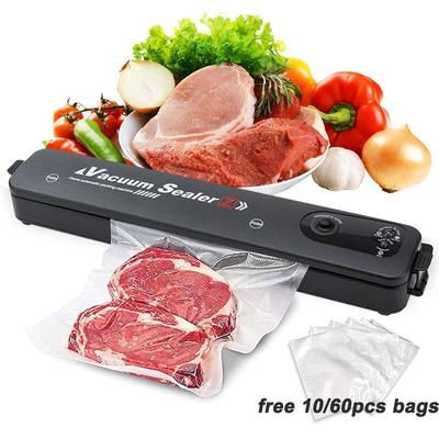 220V/110V Food Vacuum Sealer Free 10 Vacuum Bags Plastic Sealer Household Small Food Packaging Automatic Sealer