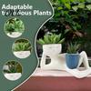 Fun Housewarming Gifts for Plant Lovers Funny Smiling Face Planter, Lying Down Lazy Guy Pot with Drainage Playful Planter Small Plants Holes,