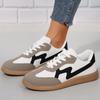 Fashion 2024 Autumn New Fashion Flat Casual Shoes Lace-up Student Sports Women German Training Retro Board Shoes