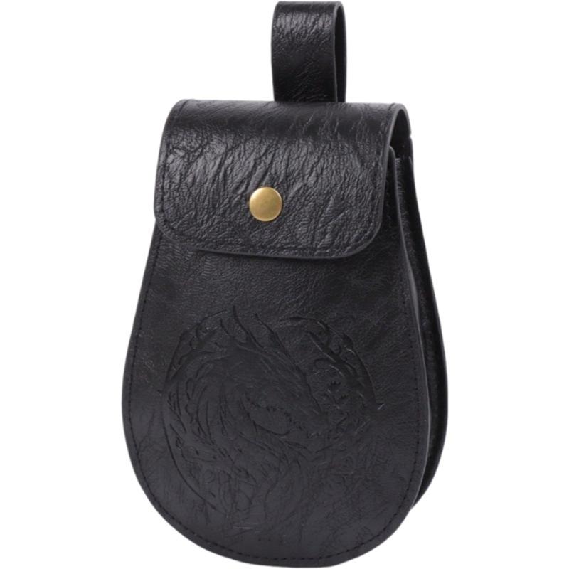 Wear Resistant Medieval Style Waist Pouch 2 Piece Set Key Holder Phone Bag For Hiking Festivals Daily Essential