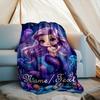1PC Custom Name Mermaid Dreams Underwater outdooor Flannel blankets Throw Blanket All-Season Throw Gift Bedspread for Couch, Bed, Camping Holiday Birt