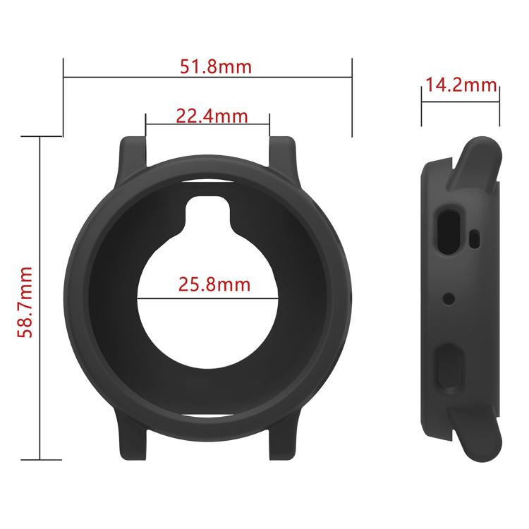Soft‑Silicone Shock‑Absorbent Full‑Edge Protective Bumper Watch Shell For Amazfit Active Max Smart Watch