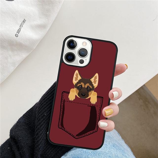 

German Shepherd Dog Phone Case Cover For iPhone 17 Air 15 16 11 13 14 Pro Max 12 Plus Max Fundas iPhone 15pro