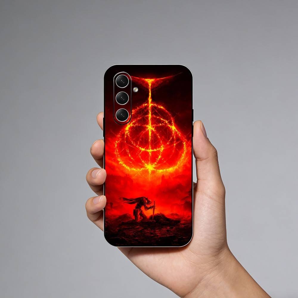 Game E-Elden Ring Phone Case For Samsung Galaxy A73,21,22,32,71,53,52,51,80,5G Soft Black Cover