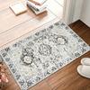 Retro Carpets for Living Room Home Decor Grey & White Rugs for Bedroom Non-Slip Entrance Rug Washroom Floor Mat Gift Alfombra