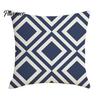 Relaxed Texture Pillowcase Geometric Pillow Cover, Washed Linen Look Throw Case with Hidden Nordic Zipper, Minimalist Cushion Cover for Sofa,